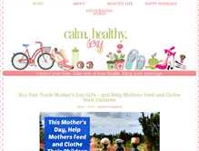 Tablet Screenshot of calmhealthysexy.com